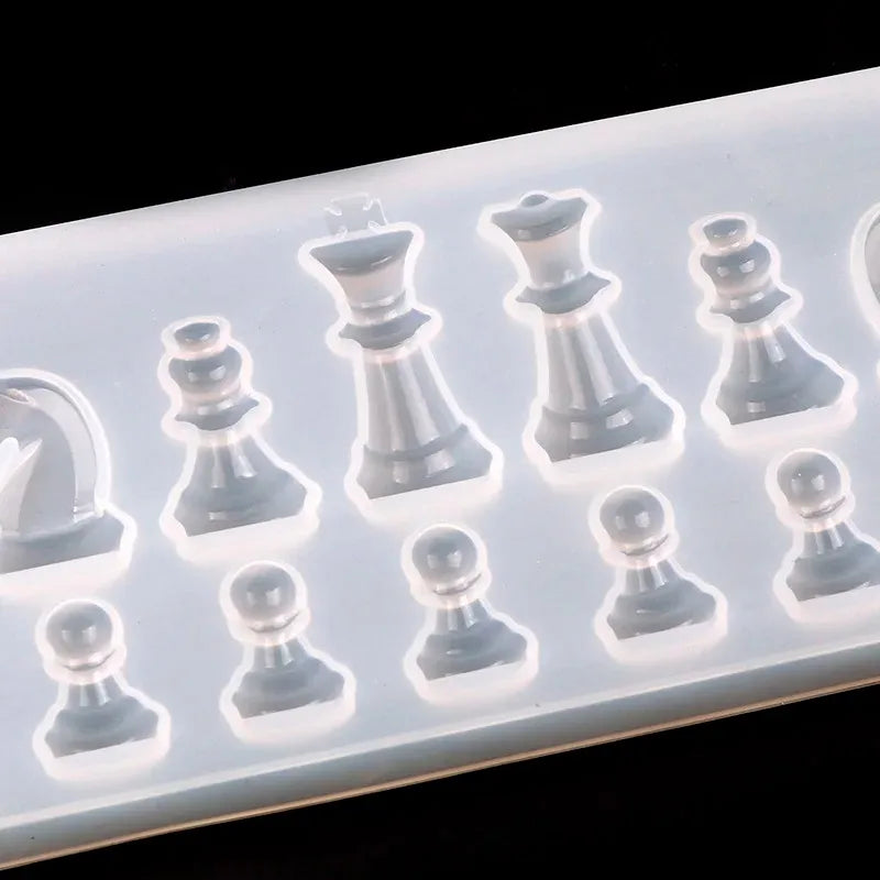 New International Chess Shape Silicone Mold