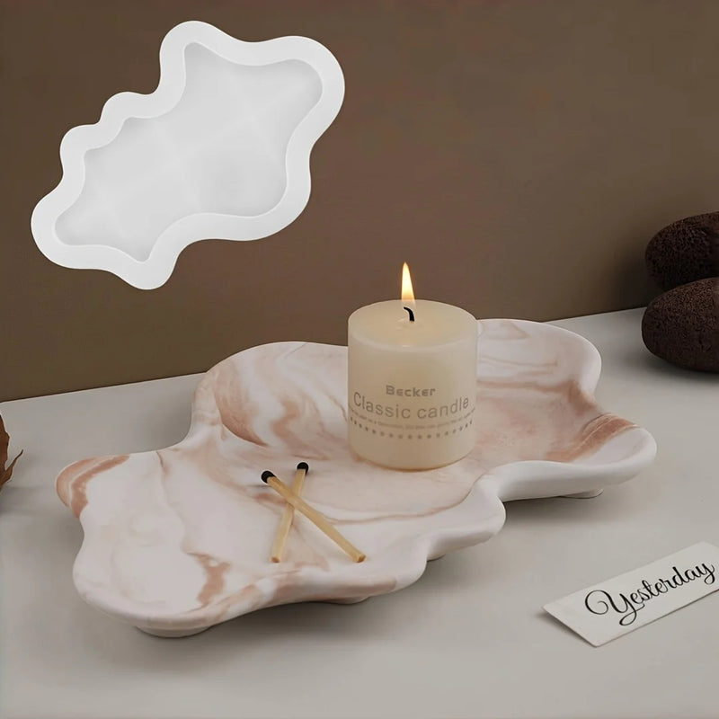 Irregular Wavy Geometric Tray Mold
