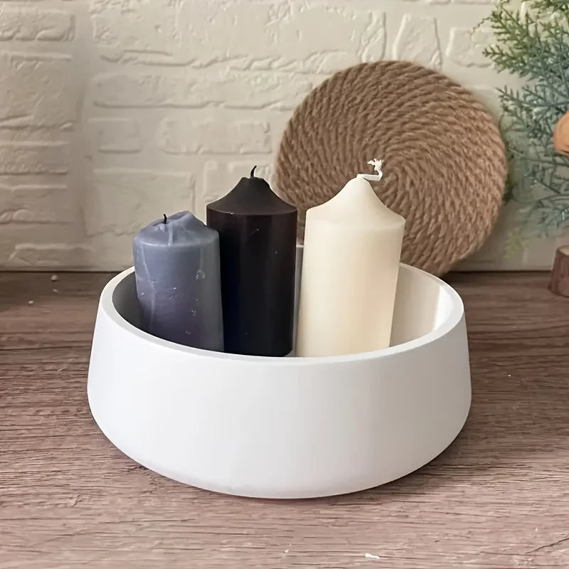 Round Bowl & Candle Holder Silicone Mold
