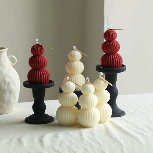 Casting Mold — Round Pillar Silicone Candle Mould Taper