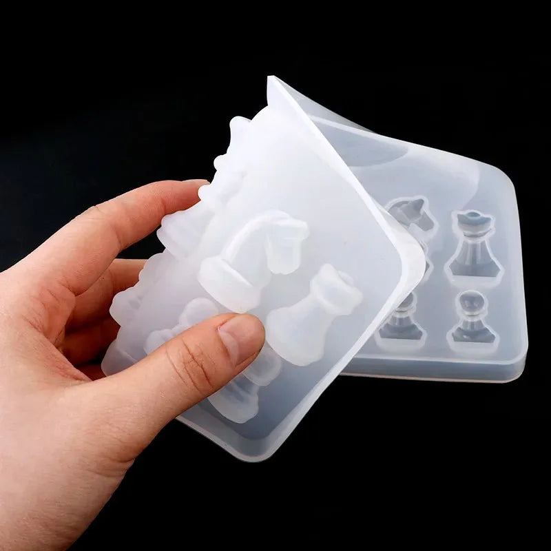 New International Chess Shape Silicone Mold