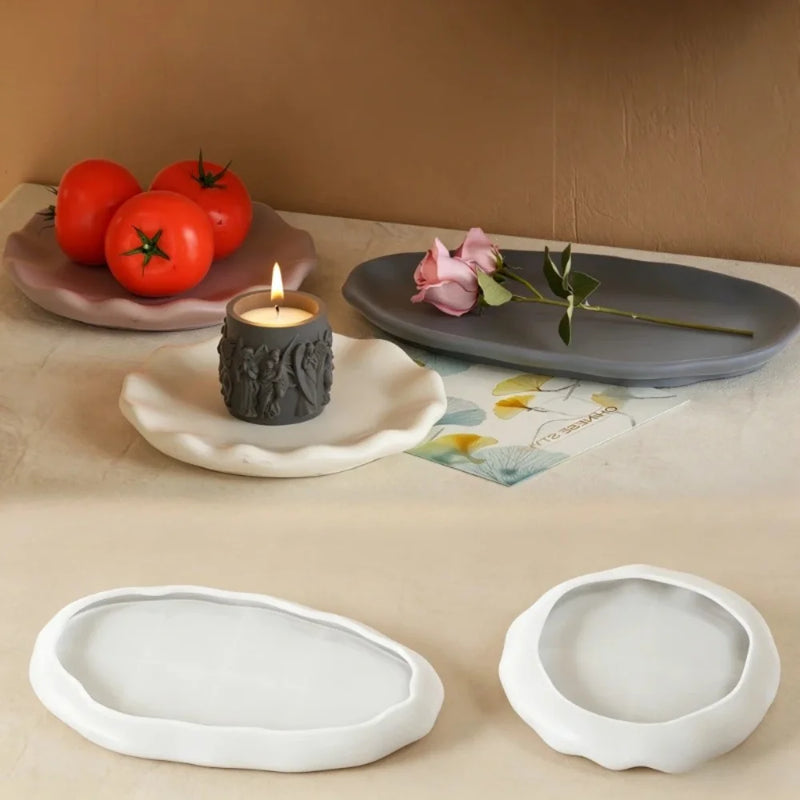 Modern Irregular Tray Mold Set (2pc)