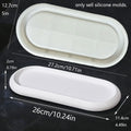 Minimalist Striped Oval Tray Silicone Mold