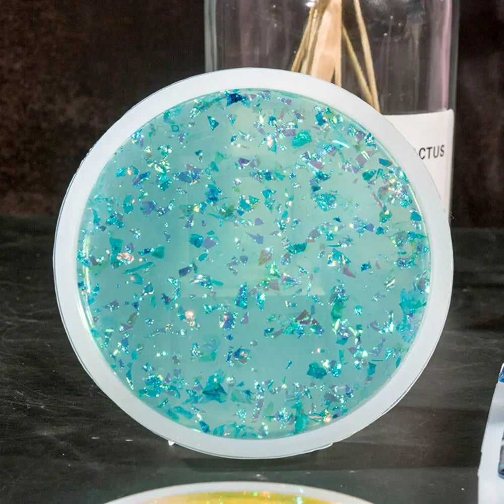 Transparent Fluid Arts Round Coaster Resin Casting Molds...