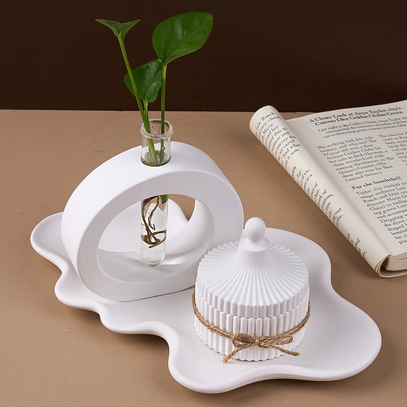 Large Irregular Tray Silicone Mold Creative Wavy Line