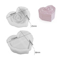 Relief Rose Flower Storage Box Silicone Molds Resin Candle