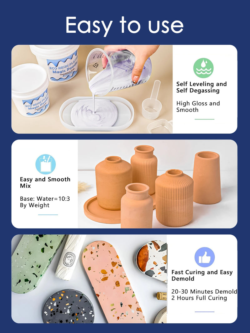 Gypsum casting powder