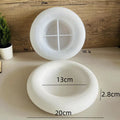 Round Cement Storage Tray Silicone Molds Circular Plaster