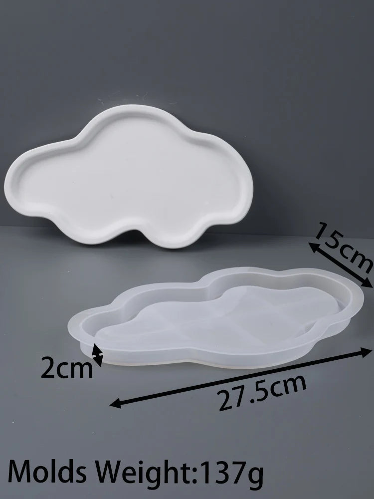 Large Irregular Tray Silicone Mold Creative Wavy Line