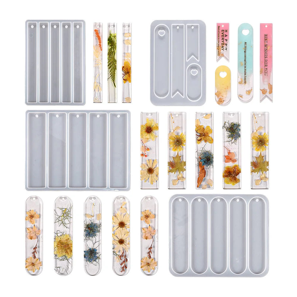 Bookmark Jewelry Casting Silicone Resin Mold Set for Bookmark...