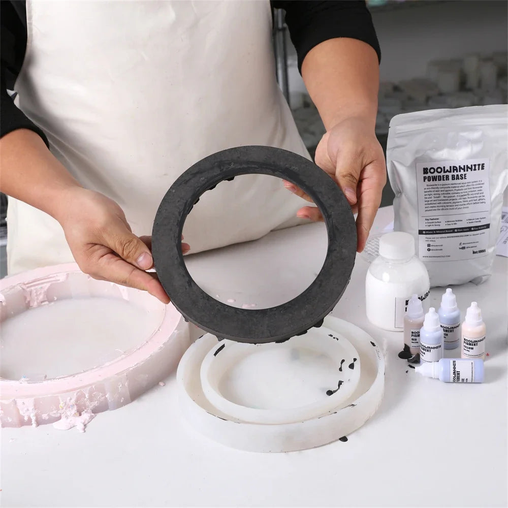 Matching Nicole Circle Mirror silicone mold — for bubble mirrors