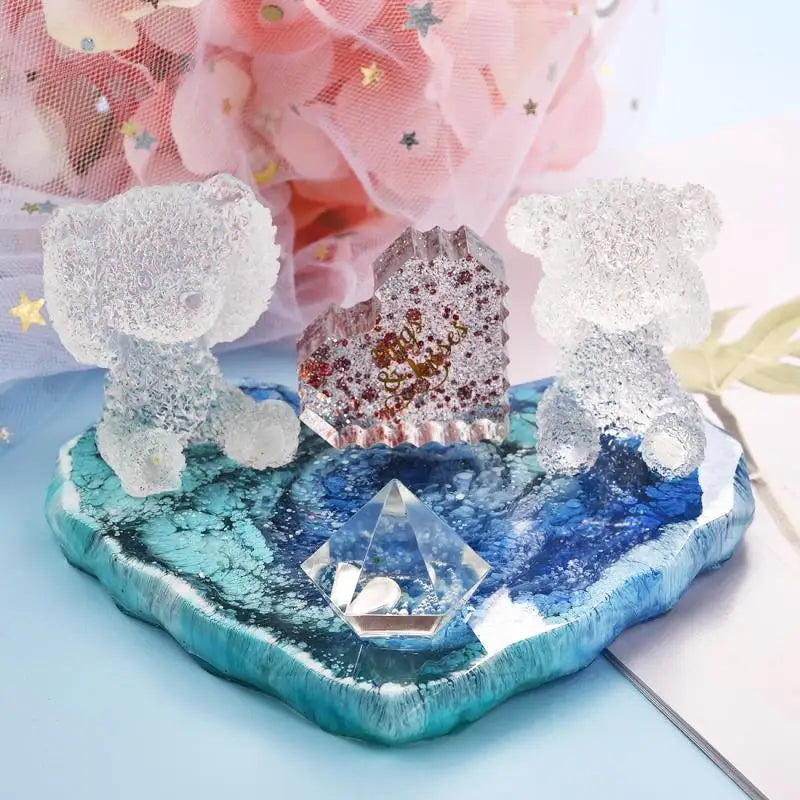 Round Square Rectangle Shape Coaster Base Silicone Mold