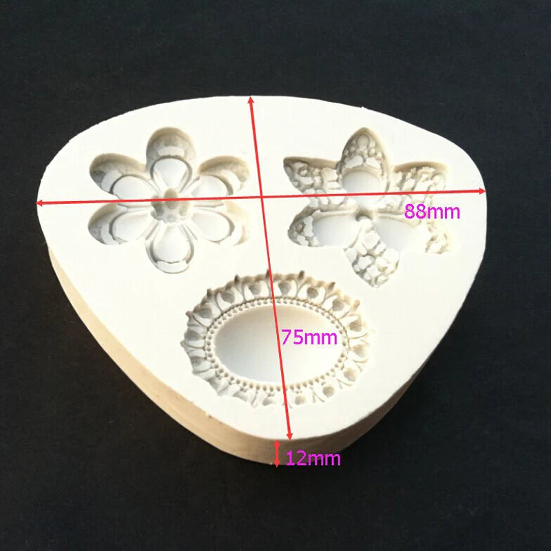 Jewelry Diamond Silicone Cake Baking Mold Sugarcraft