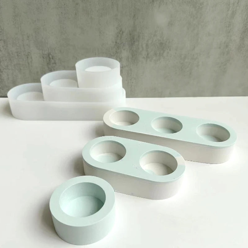 Concrete Candlestick Silicone Mold