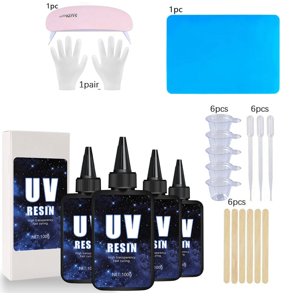 UV resin kit - larger size and 200g upgraded hard crystal