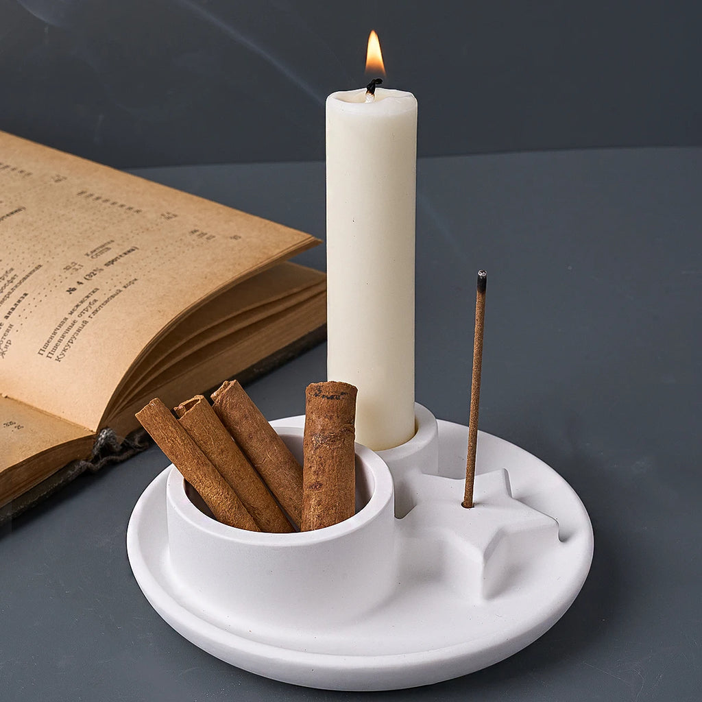Incense Burner Candle Holder Silicone Mold