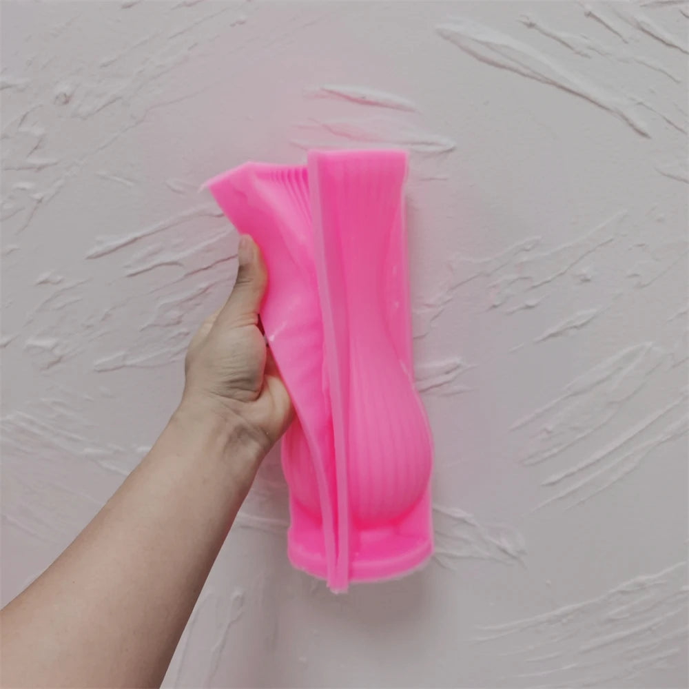 Ribbed Vase Candle Mold Aesthetic Silicone Mould Geometric