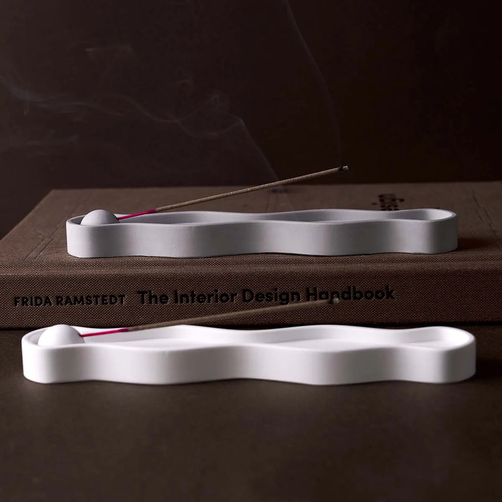 Wave Long Incense Insert Tray Silicone Mold