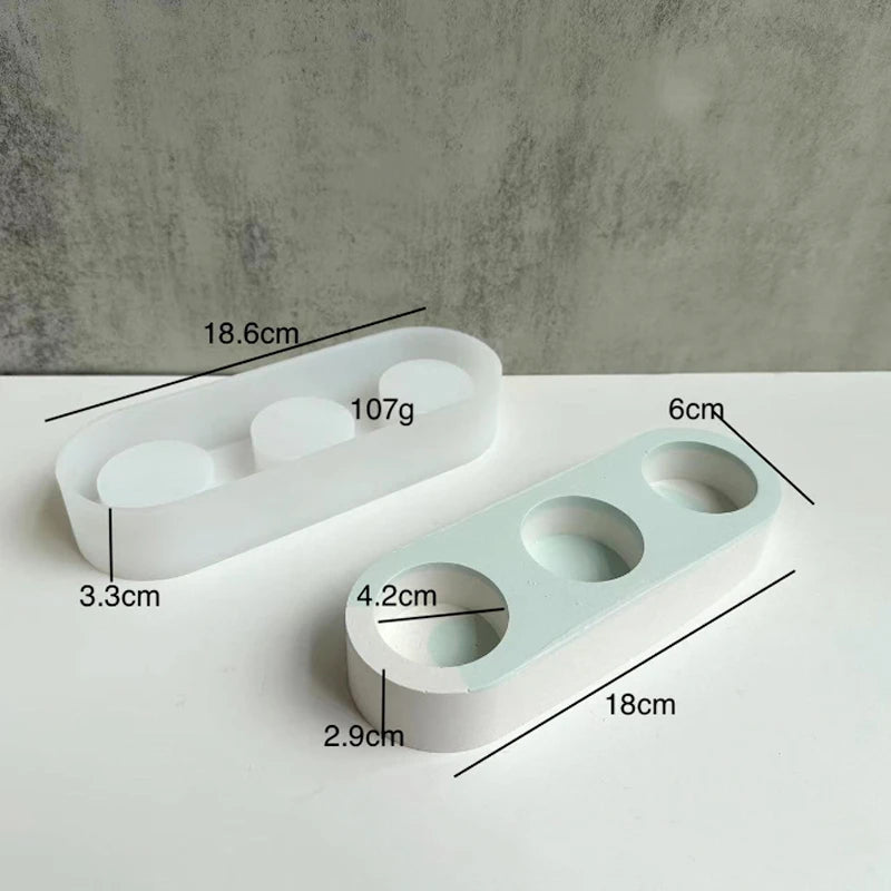 Concrete Candlestick Silicone Mold