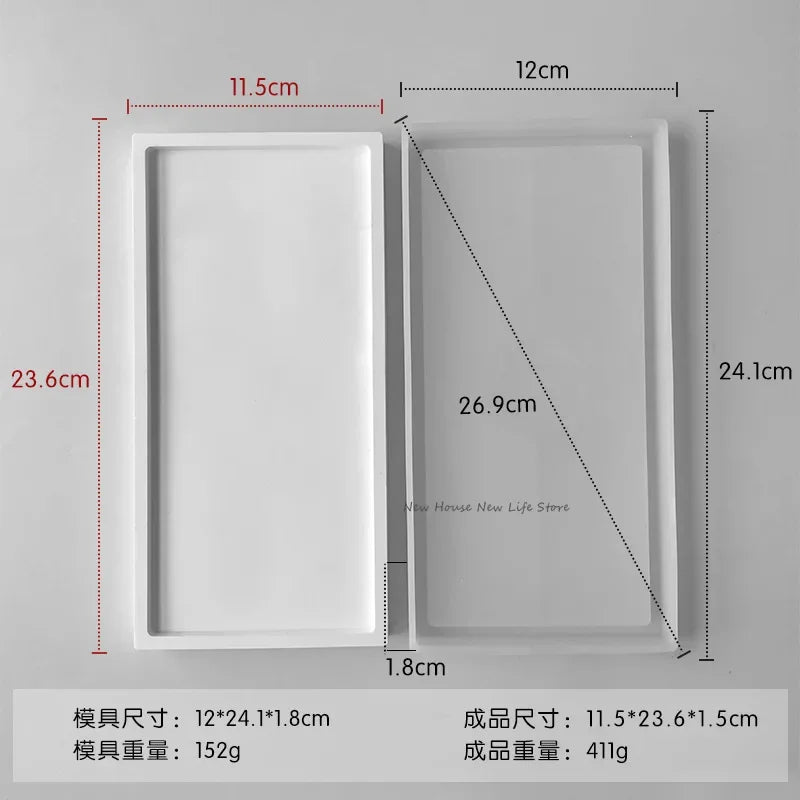 Rectangle Shape Silicone Mold