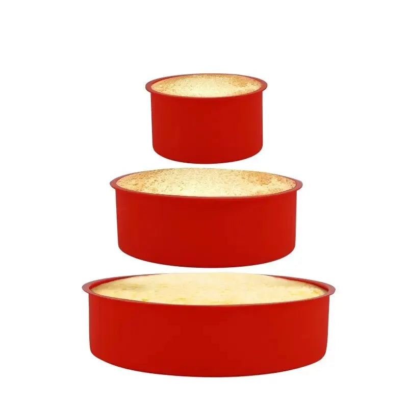 4/6/8inch Silicone Cake Mold Tray Pans Round Baking Mold