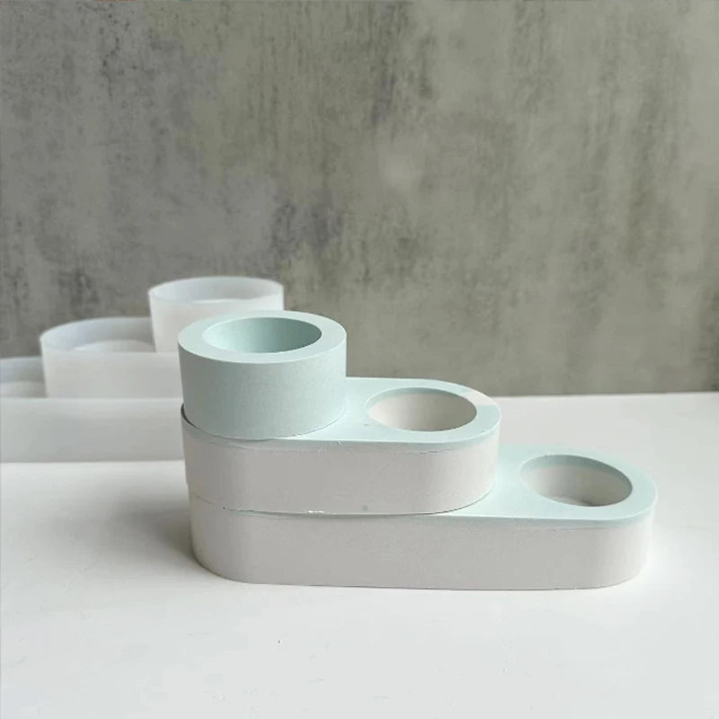 Concrete Candlestick Silicone Mold