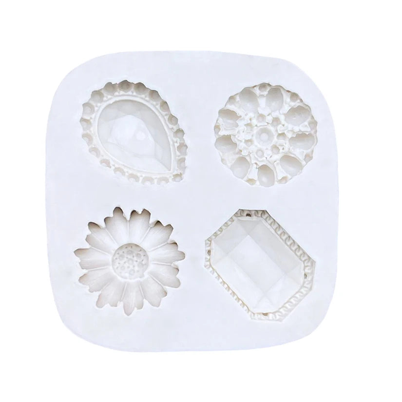Jewelry Diamond Silicone Cake Baking Mold Sugarcraft