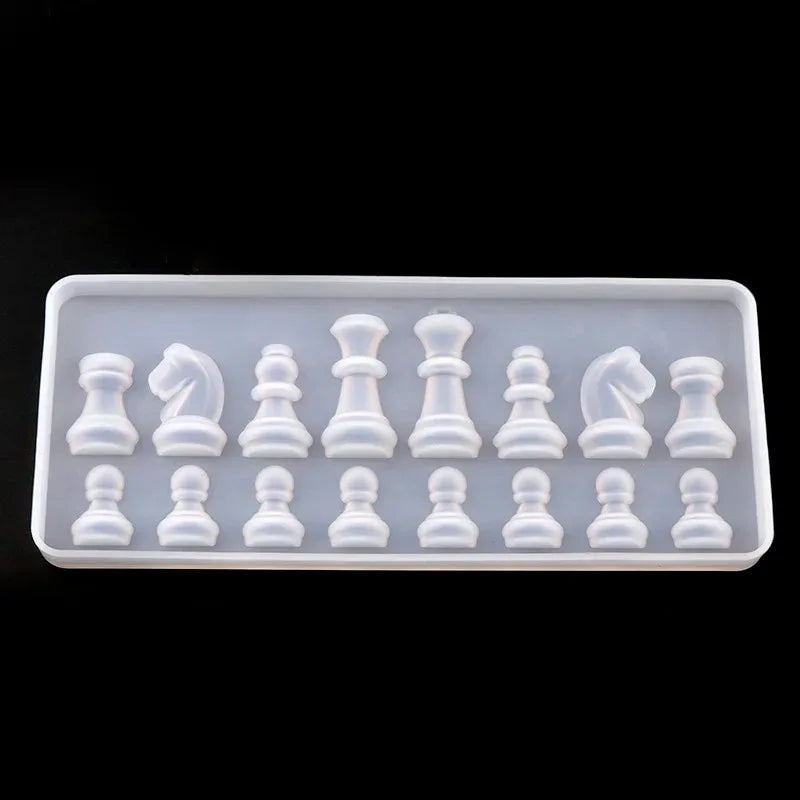 New International Chess Shape Silicone Mold