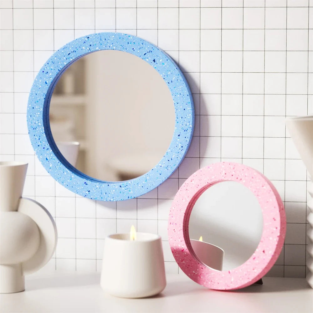 Matching Nicole Circle Mirror silicone mold — for bubble mirrors