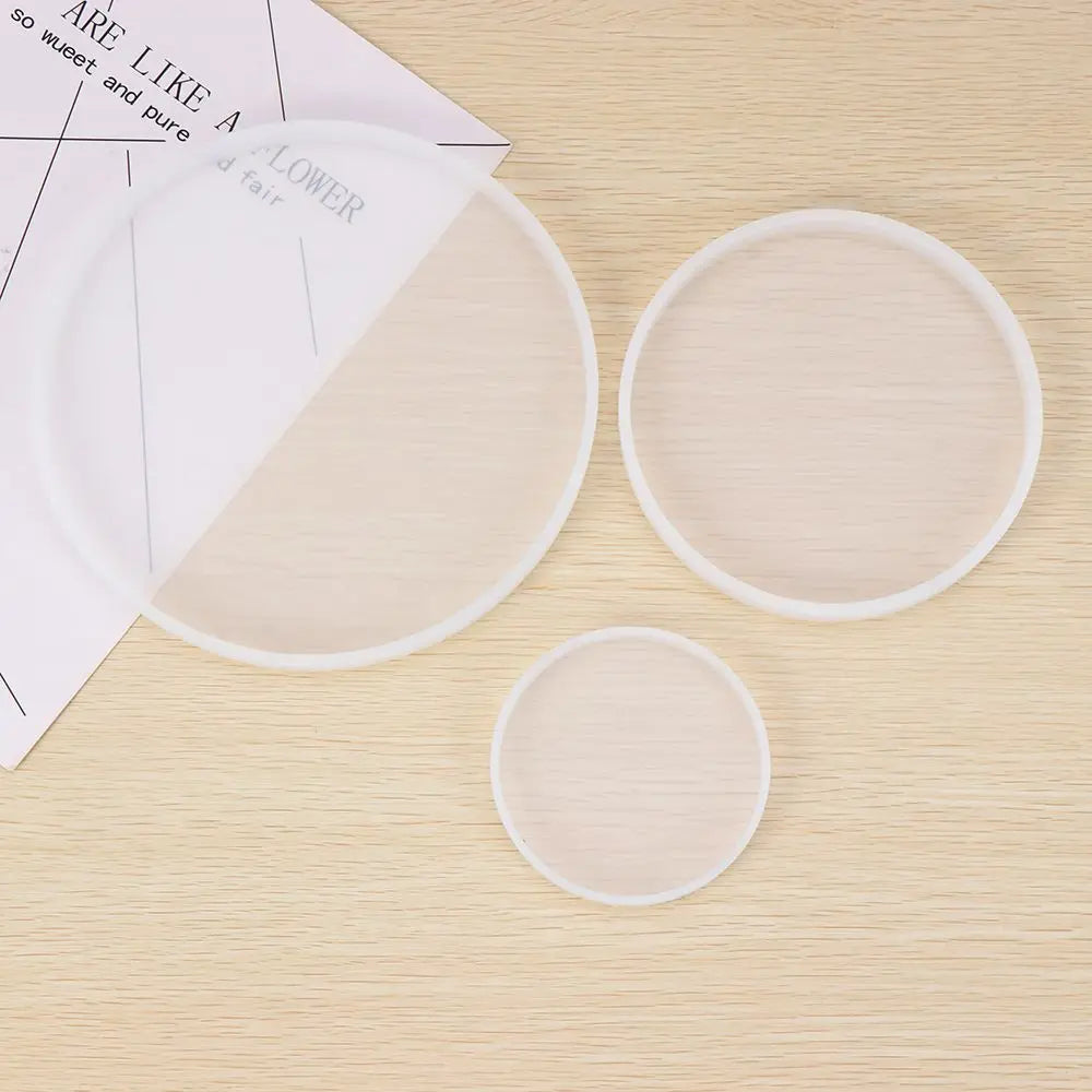 Transparent Fluid Arts Round Coaster Resin Casting Molds...