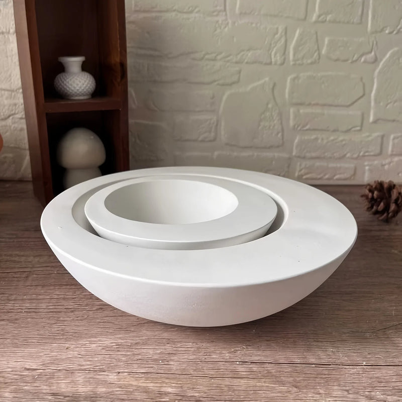 1pc Irregular Round Bowl-Shaped Silicone Mold for