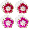 4pc- 4.7-inch flower-shaped coaster resin mold, suitable for