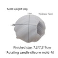 3D Rotating Pillar Candle Silicone Mold