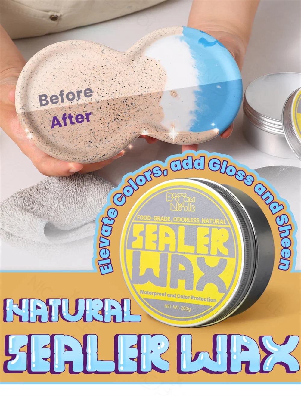 Jesmonite Sealer Wax Set