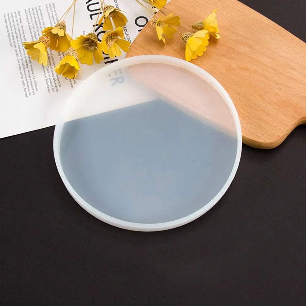 Transparent Fluid Arts Round Coaster Resin Casting Molds