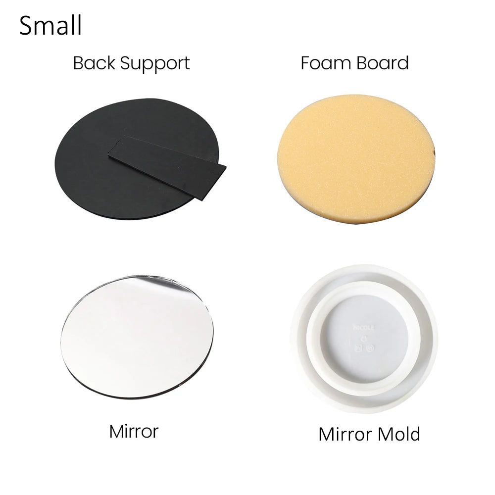 Nicole Circle Mirror Silicone Mold Concrete Casting