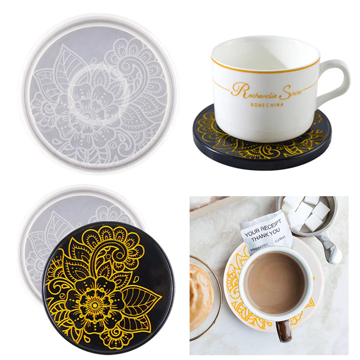 Flower Coaster Silicone Mold
