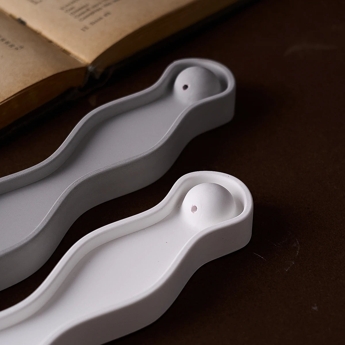Wave Long Incense Insert Tray Silicone Mold
