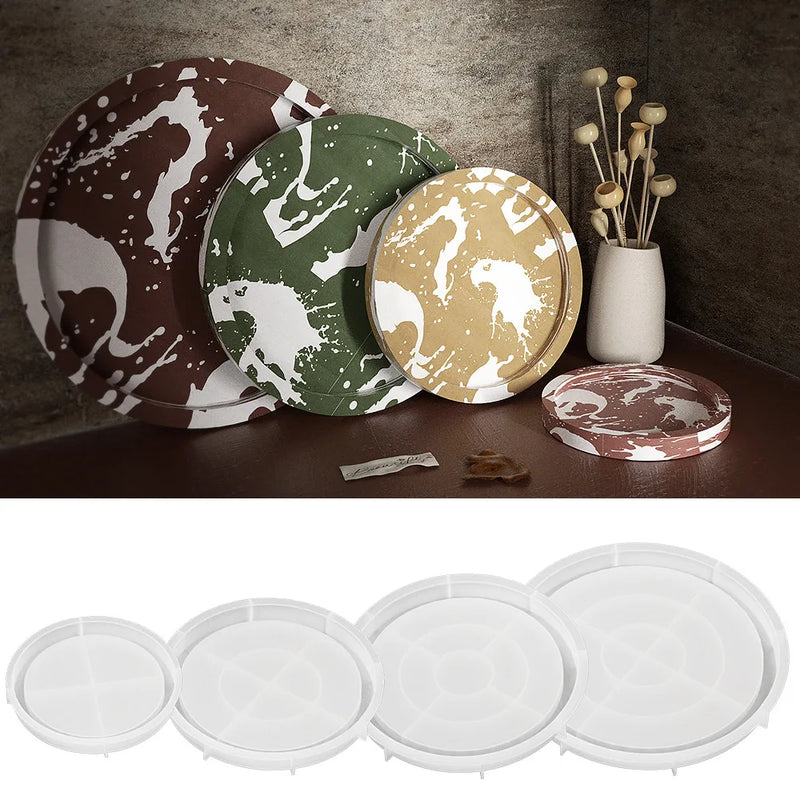 Large Round Rolling Serving Tray Mold