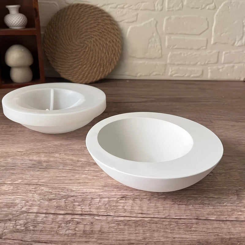 1pc Irregular Round Bowl-Shaped Silicone Mold for