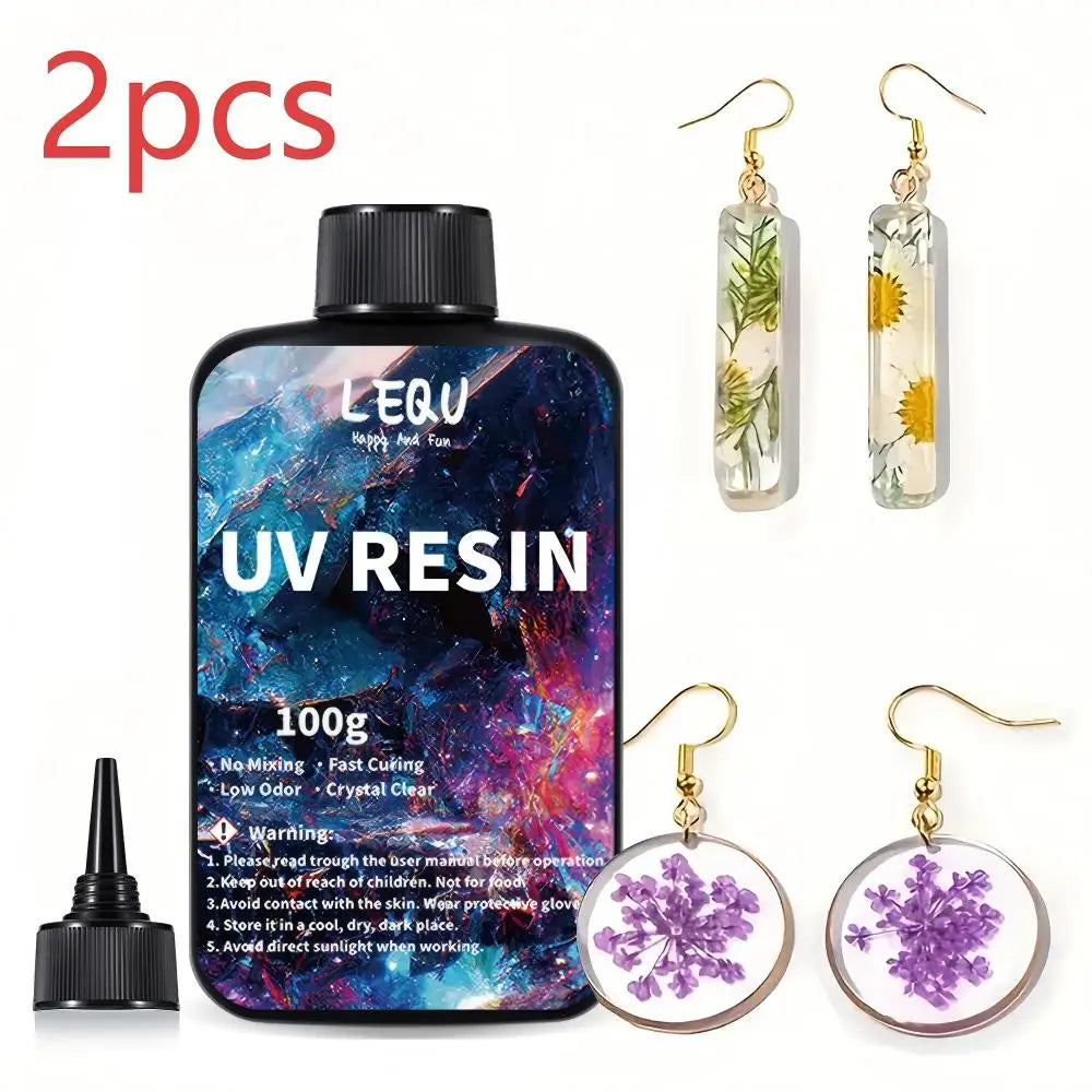 100g UV Resin Clear,Hard,Upgraded Crystal Clear