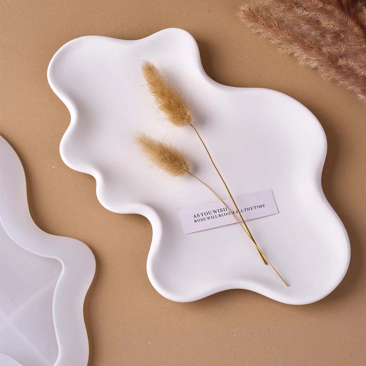 Concrete Irregular Wave Tray Silicone Mold