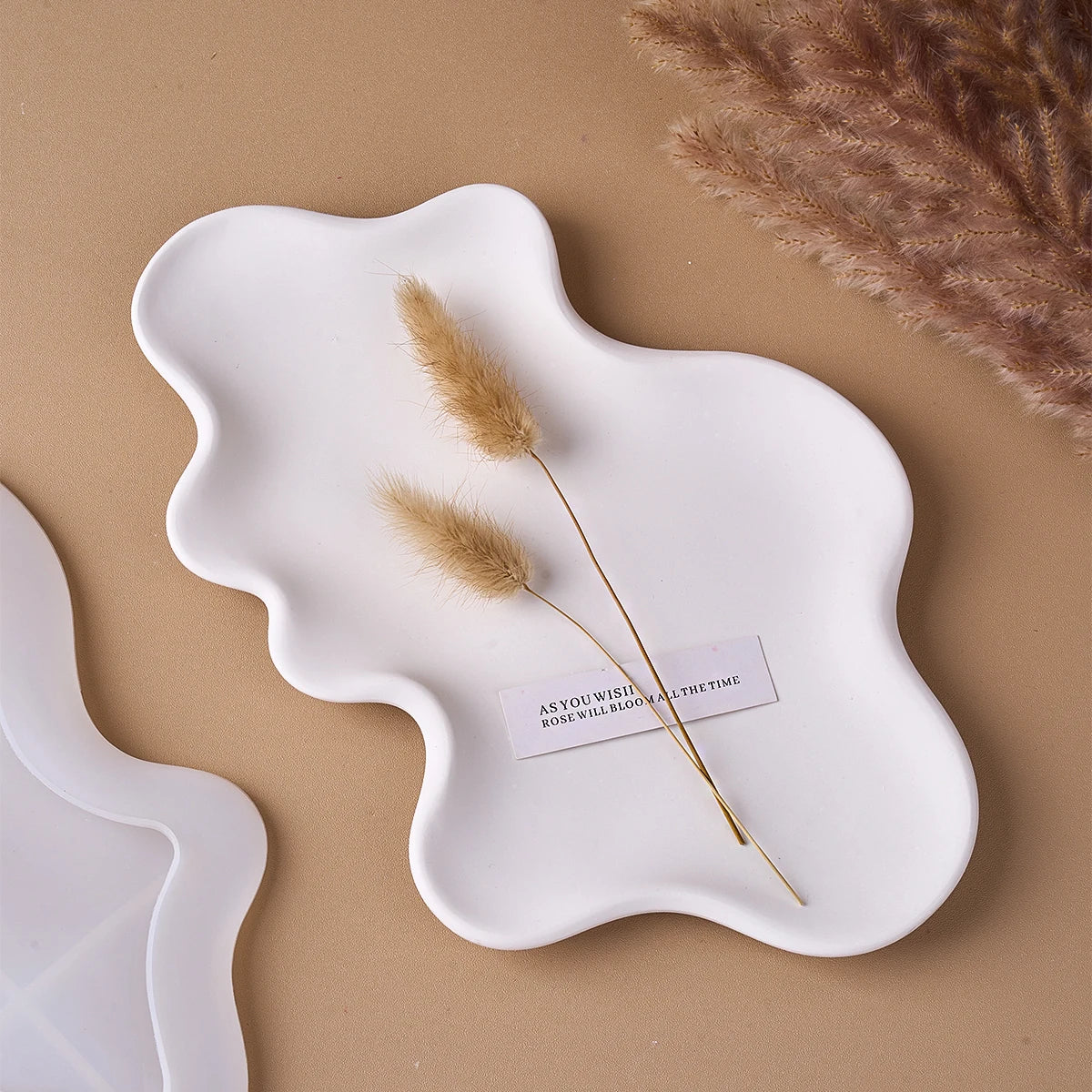 Large Irregular Tray Silicone Mold Creative Wavy Line