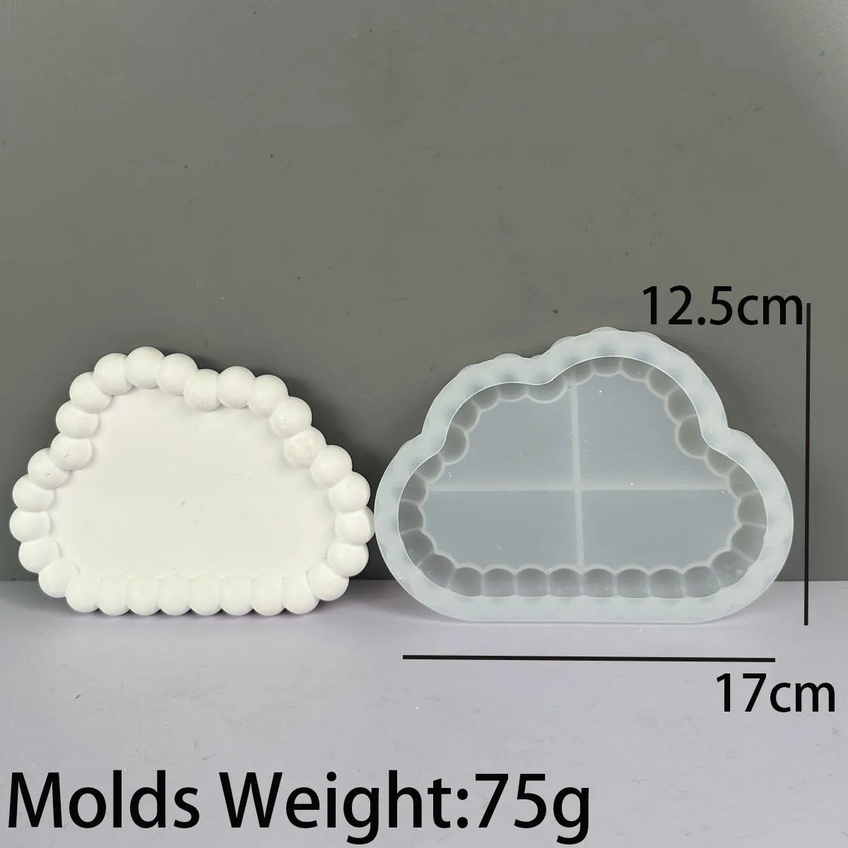 Bubble Storage Tray Silicone Mold Resin Plaster Cement